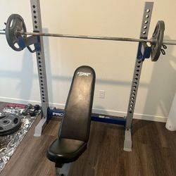 Adjustable Bench Press/Squat Rack