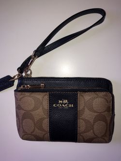 Coach Double-zip Wallet Wristlet (AUTHENTIC!!)