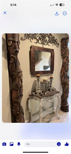 Beautiful Italian baroque Pilars From 1890 Centuries