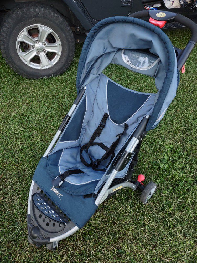 Safety First Baby Stroller,  2 Shades Of Blue