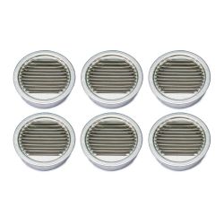 (6 Pack) Air Vents 2” Mini Louvers Vents by Air Vent Inc Part 50001 Model MLM2MF