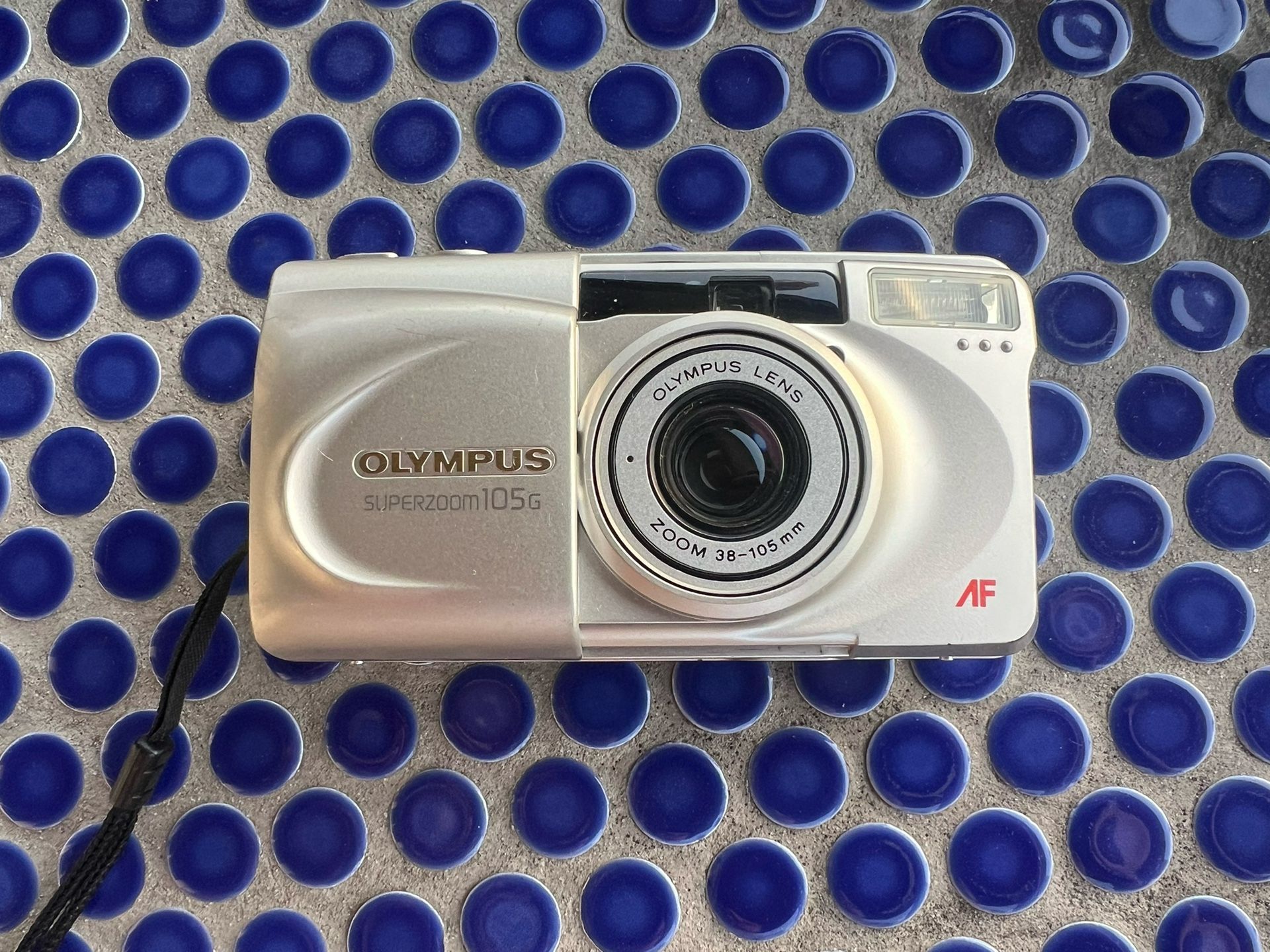 Olympus Super zoom 105g Tested & Working Point and Shoot Film Camera
