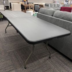 🪑🎉 8FT Folding Table – Heavy-Duty & Portable | Indoor / Outdoor | BLACK | BRAND NEW 🎉🪑