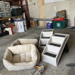 Doggy Beds, Doggy Stairs (2 Each)