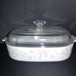 Corningware Pastel Bouquet Dish