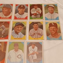 1960 FLEER BASEBALL CARDS AS IS 