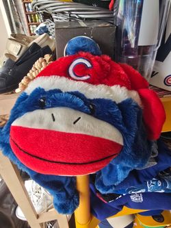 Chicago Cubs Plush Monkey Stuffed Animal Hat