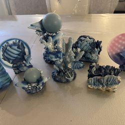 Antique Sea/Dolphin Beachy Blue Set 