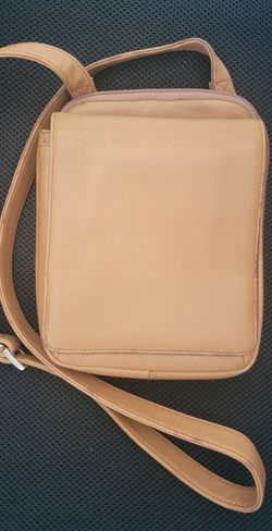 Hobo Crossbody Unisex Black Leather Messenger Bag