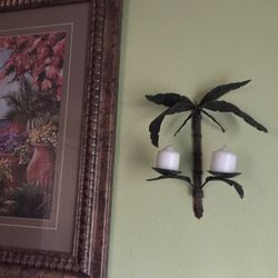 Wall Sconce / Set Of 2 /Palm Trees