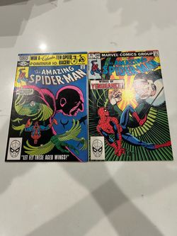 AMAZING SPIDER-MAN #240, Vulture, Marvel Romita Jr. FN/VF AND Amazing Spider-Man #224, Vulture FN