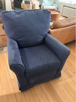 Navy Blue Swivel Chair