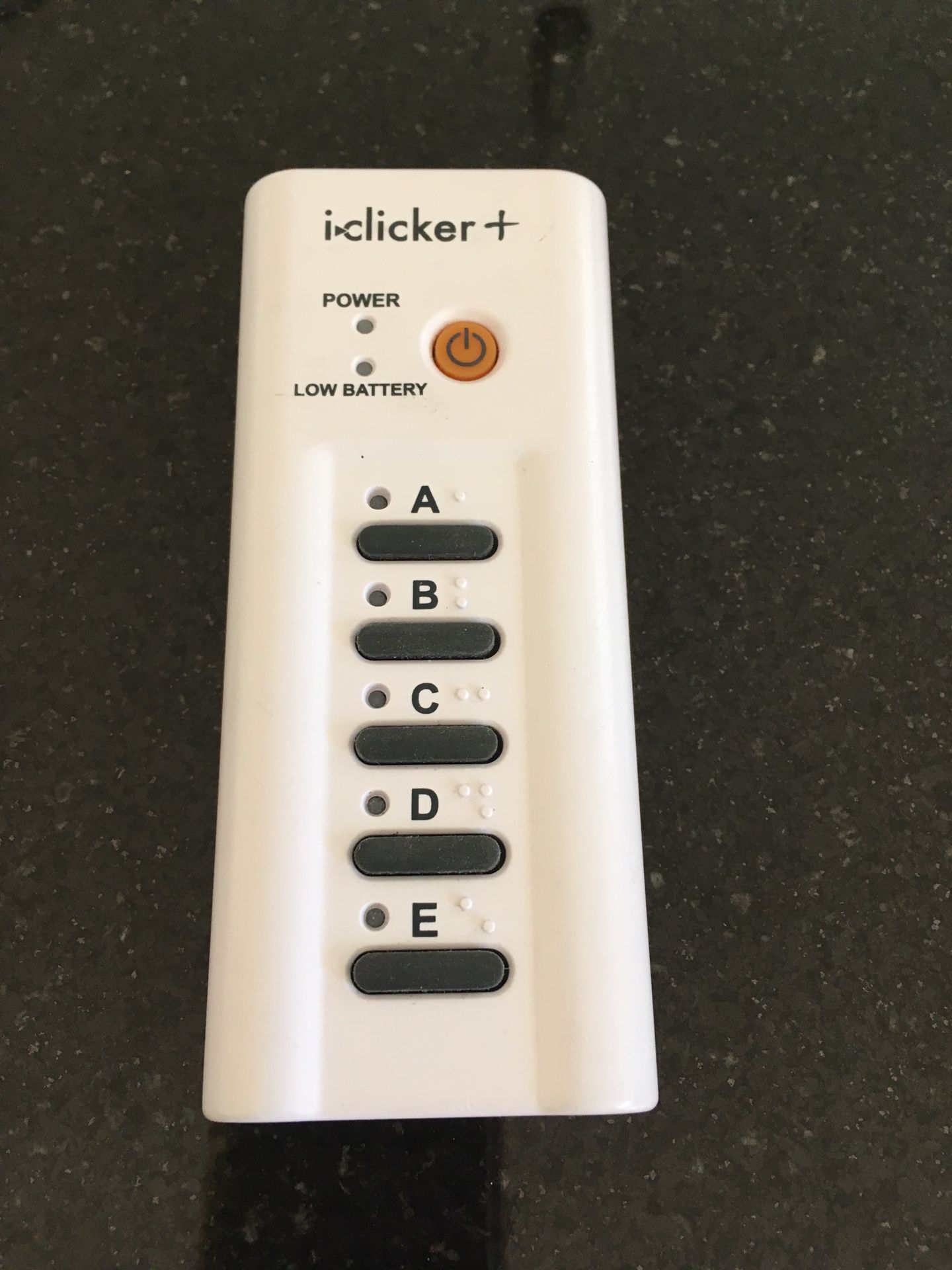 I clicker + student remote model RLR 15