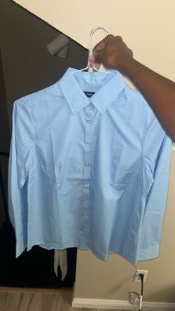 2 Blue button down dress shirts, size small