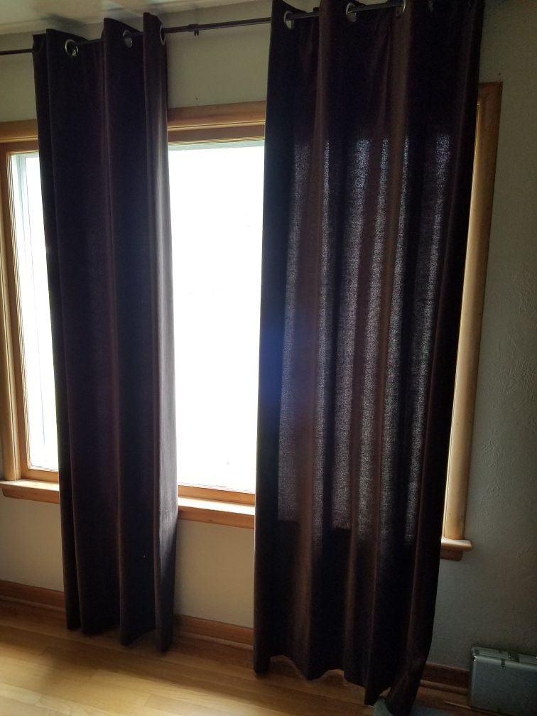 Brown Ikea Sanela Curtains
