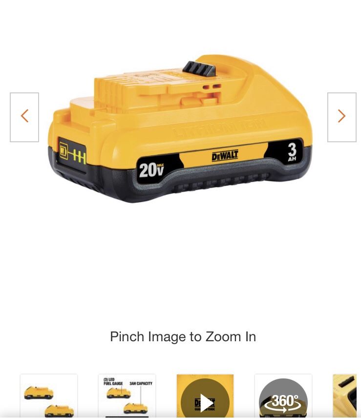 Dewalt Battery 3.0 ah