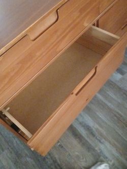 Wooden Dresser with Multiple Drawers