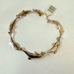 Sterling Silver Dolphin Bracelet