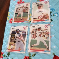 Boston Red Sox 1988 Fleer Baseball Cards Team Set 