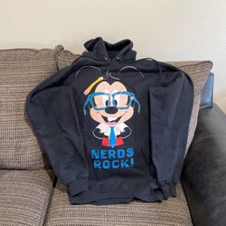 Size, large Mickey Mouse, Nerds, Rock Sweater.
