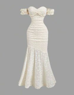 Apricot mermaid dress