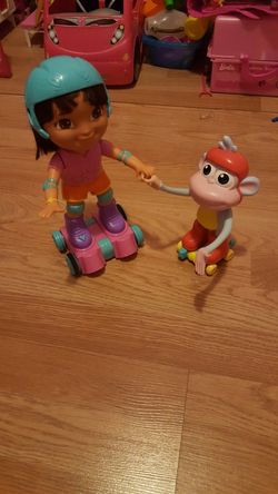Dora and boots!! Skating