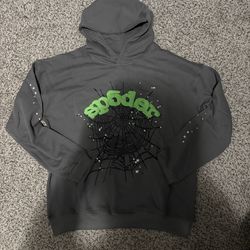 Sp5der hoodie grey