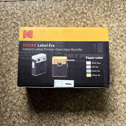 Brand NEW Kodak Label Era Instant Label Printer and Cartridge Bundle