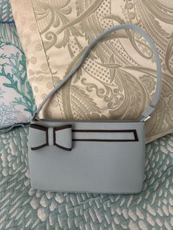 Vintage pale Blue Bow purse