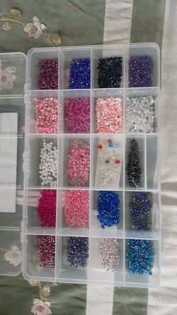 Colored glass beads brand new