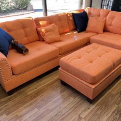 Sectional With Ottoman $599.