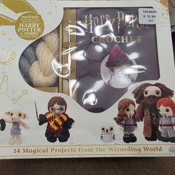 Brand New Harry Potter Crochet Kit Featuring Harry And Dobby