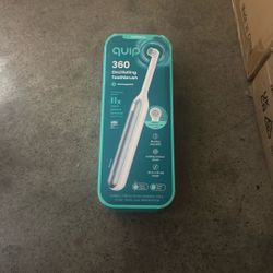 Quip Rev Oscillating Rechargeable Electric Toothbrush with Extra Brush Head - Soft Bristles, Pressure Sensor, 3 Intensities, 30-Day Battery Life, 2-Mi