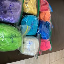 Colorful, short wigs