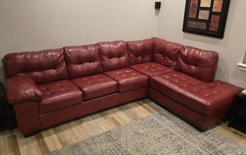 Red Bonded Leather Sexrional