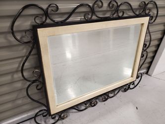 Wrought Iron Framed Mirror