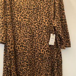 Tiger Print/, Tunic / NEW/ 1X 