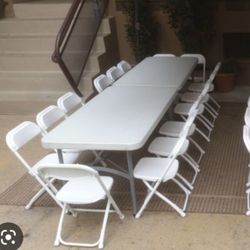 Chairs And Tables For Your Party / Sillas Y Mesas Para Su Fiesta.  