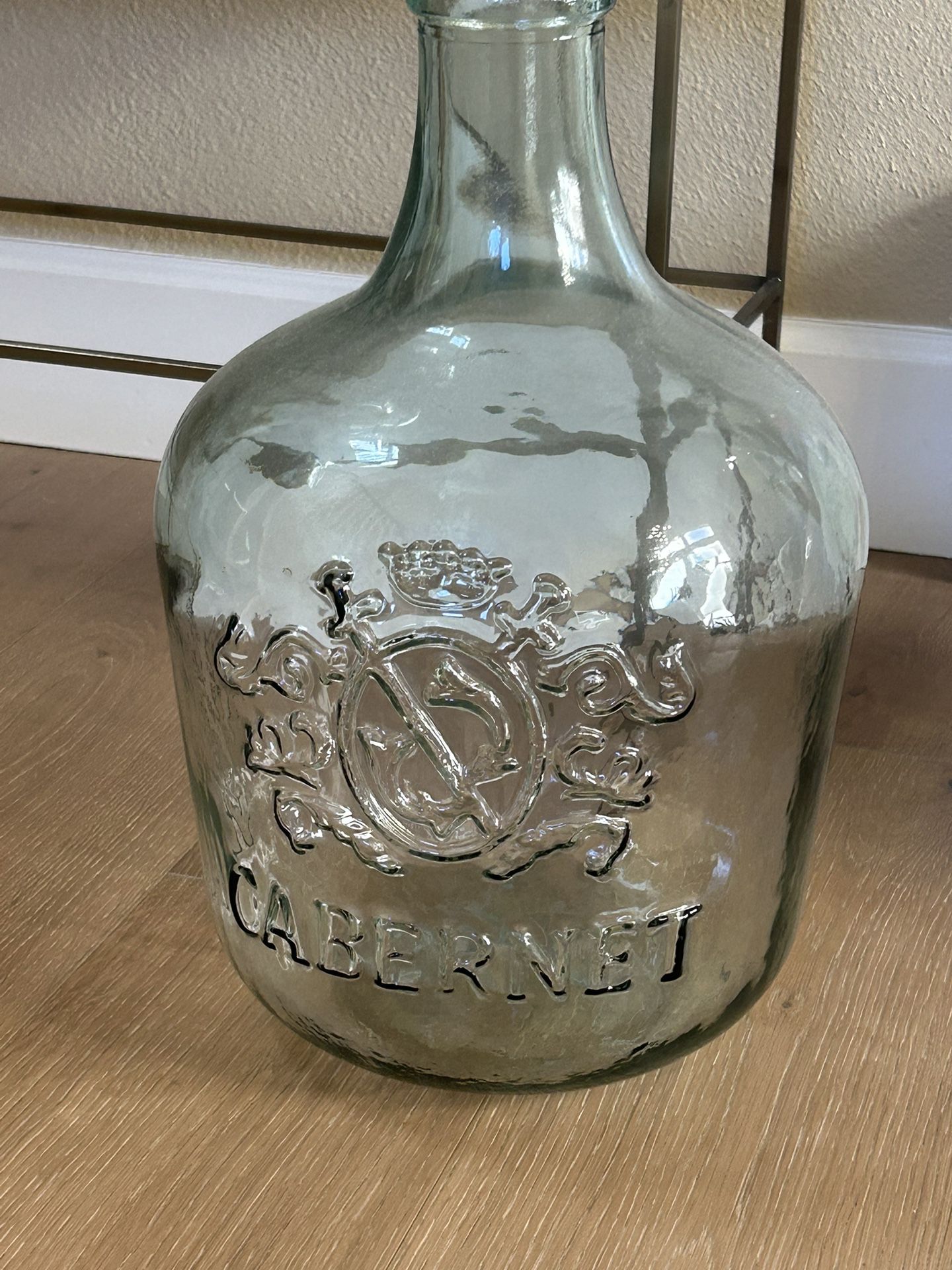 Glass Handmade Vase with Cabernet