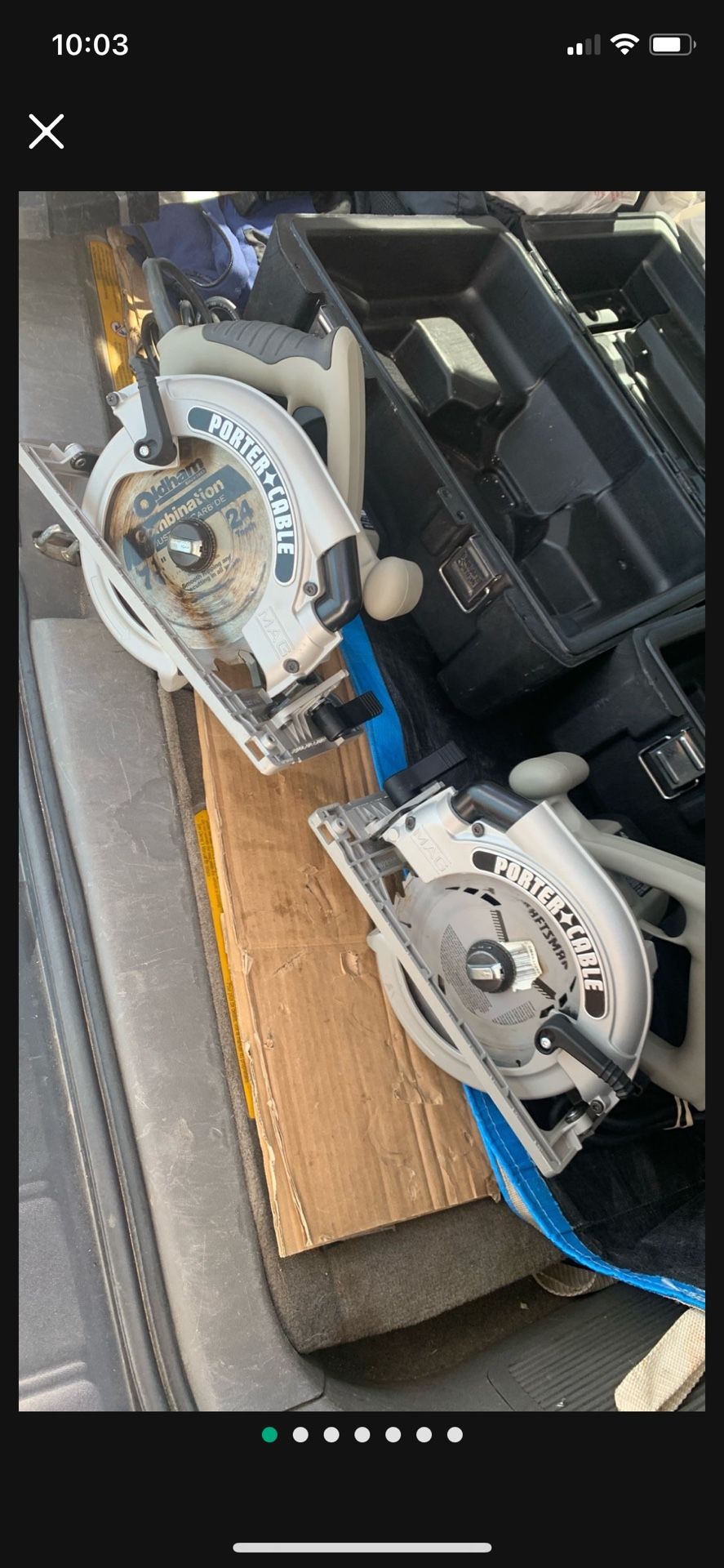 Porter Cable 7”1/4 Saws MAG LIKE NEW $280 EACH