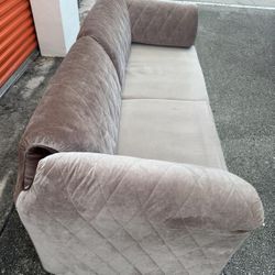 MODERN VELVET SOFA + Free Velvet Armchair 