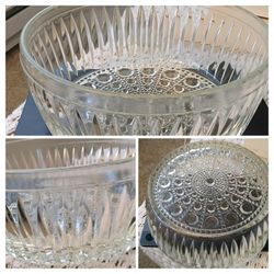Vintage glass bowl large