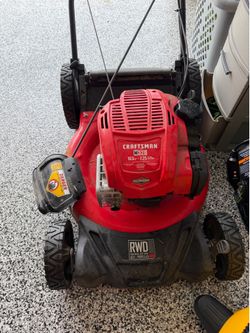 Weed wacker and Lawnmower