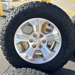 18” RIMS & NEW TIRES Chevrolet Silverado Tahoe 6 LUG WHEELS and 285/65R18 Atlander GMC Sierra 1500 Yukon Chevy Cadillac Escalade Avalanche 6x139.7 