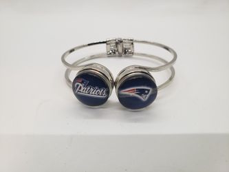 New England Patriots double logo bracelet