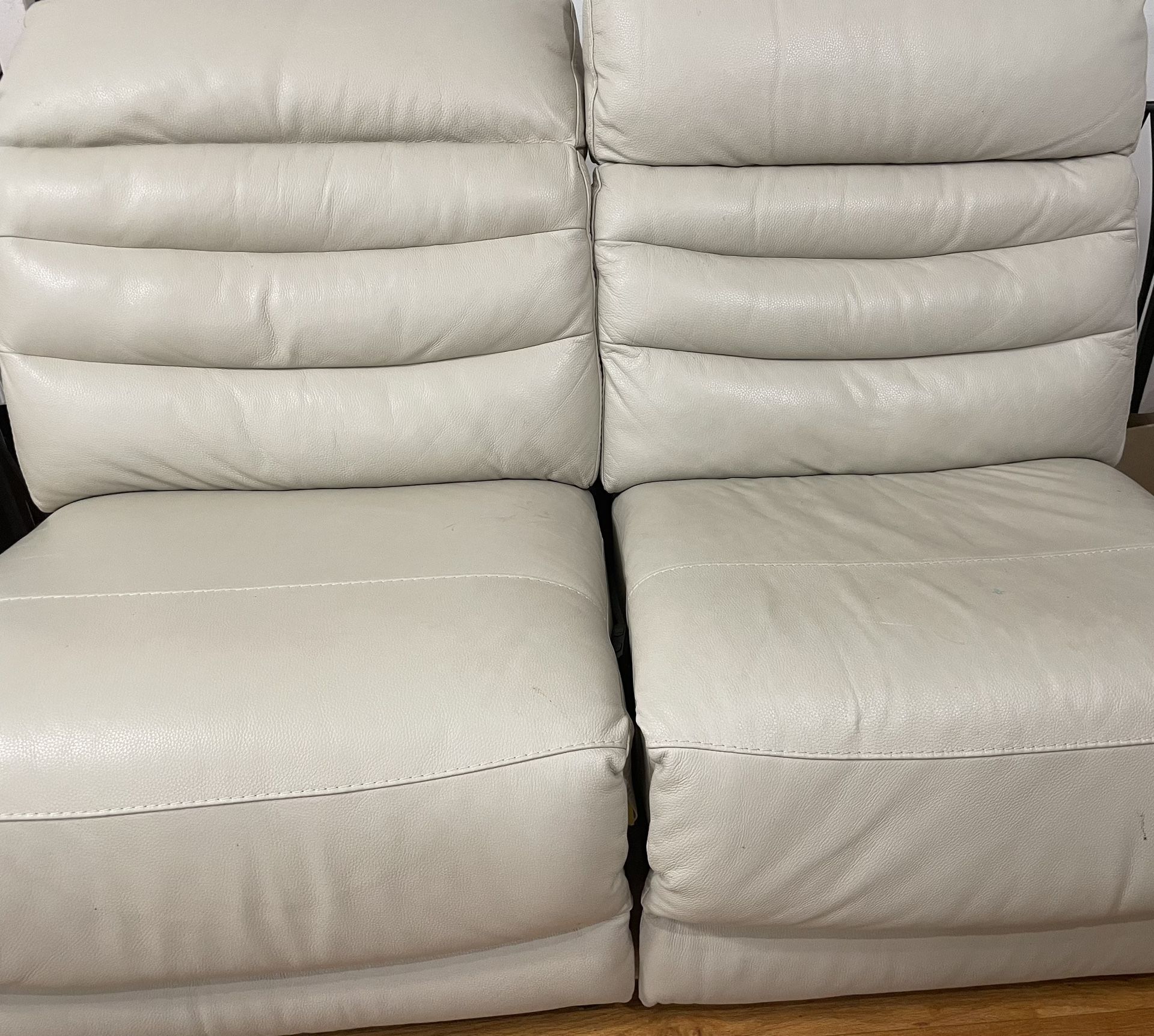 Leather FOUR Piece Couch, Recliners
