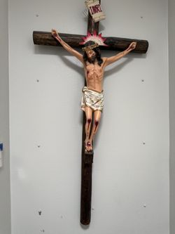 Large Wooden Crucifix 