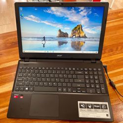 Acer 15” E5-521 AMD A8 8GB RAM 128GB SSD WIN 10