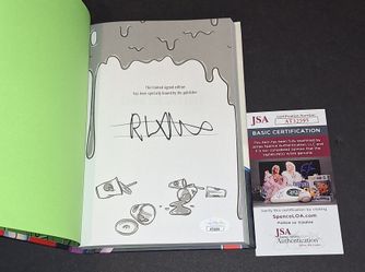 🔥R.L. Stine Signed Autographed Book Slime Doesn't Pay! JSA COA 🔥