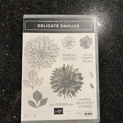 STAMPIN’ UP! Photopolymer Stamp Set: Delicate Dahlias
